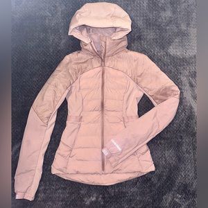 Lulu lemon down for it all pink mist women’s size 4 jacket